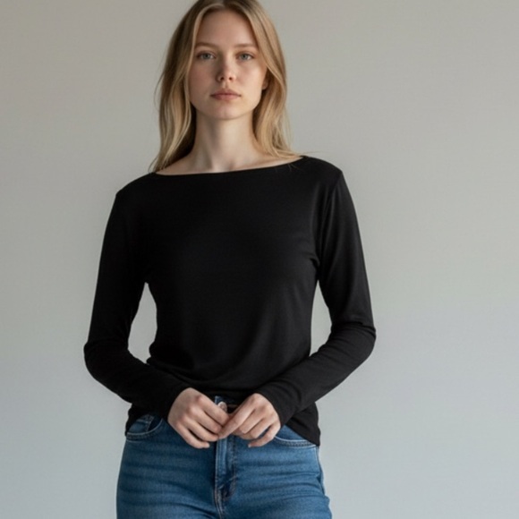 Coldwater Creek Tops - Coldwater Creek Black Long Sleeve Top